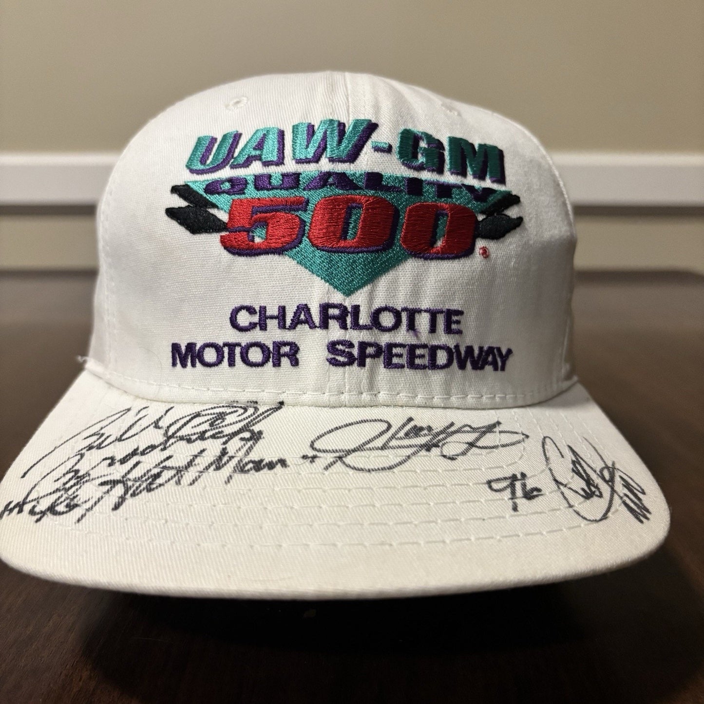 White UAW 500 Charlotte Motor Speedway Hat
