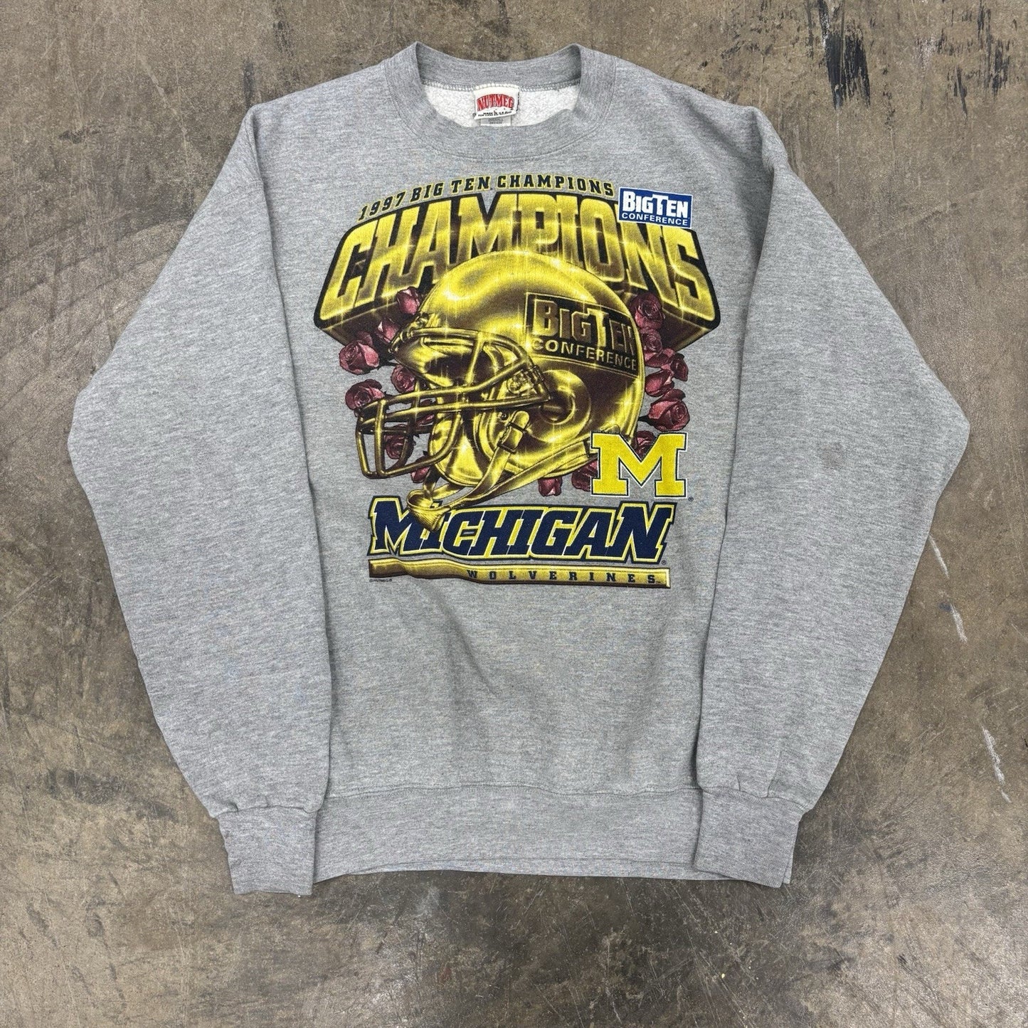 Michigan Football Sweatshirt Wolverines Size Large