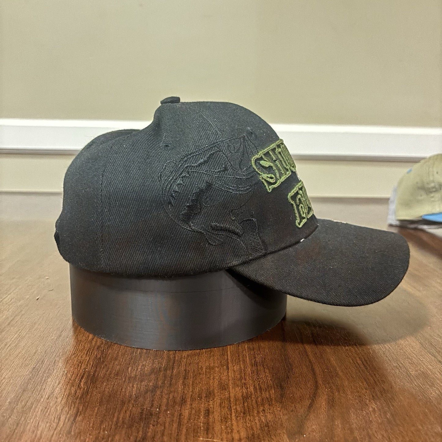 Black Shut Up And Fish Hat