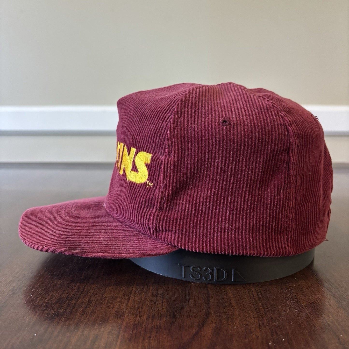 Red Washington Redskins Corduroy Hat