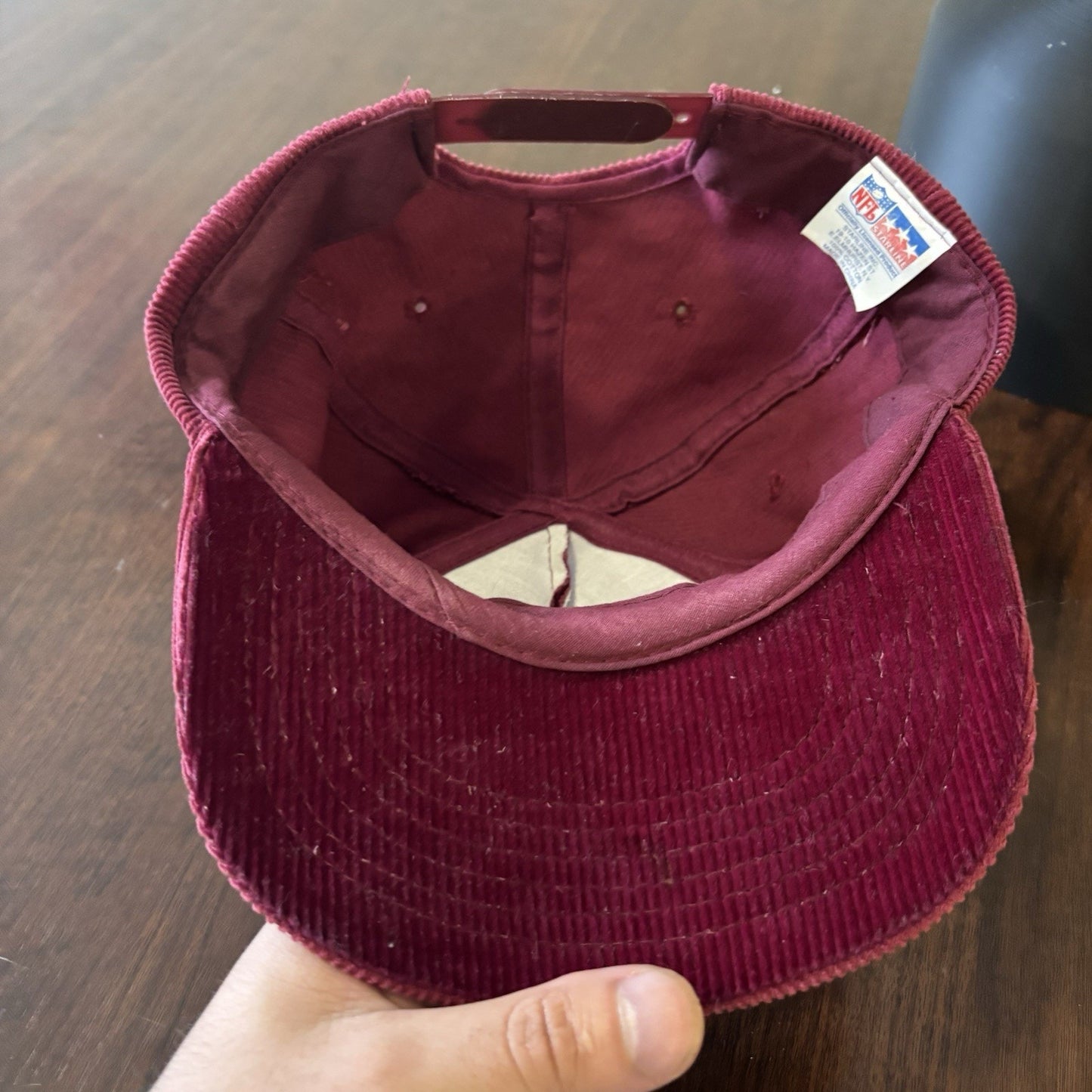 Red Washington Redskins Corduroy Hat