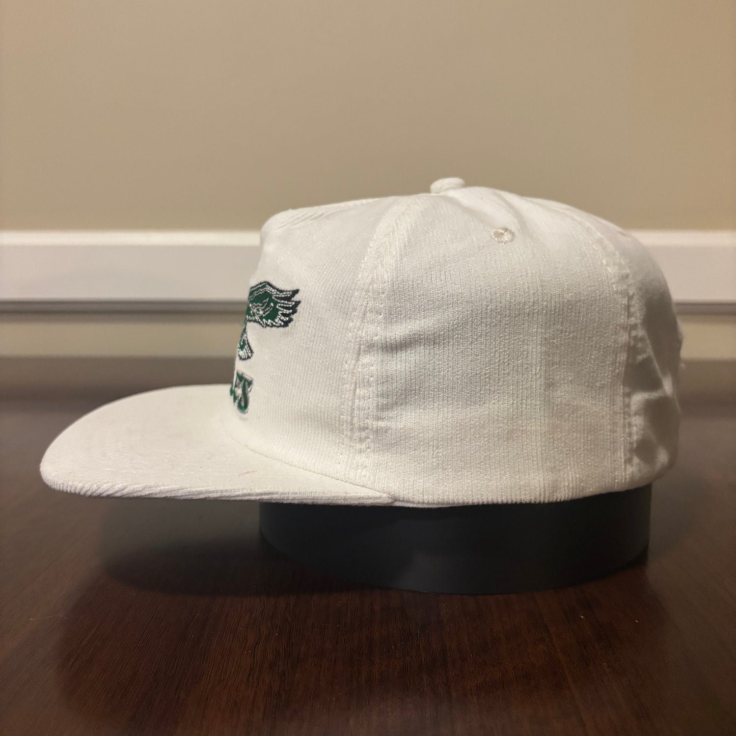White Philadelphia Eagles Corduroy Hat