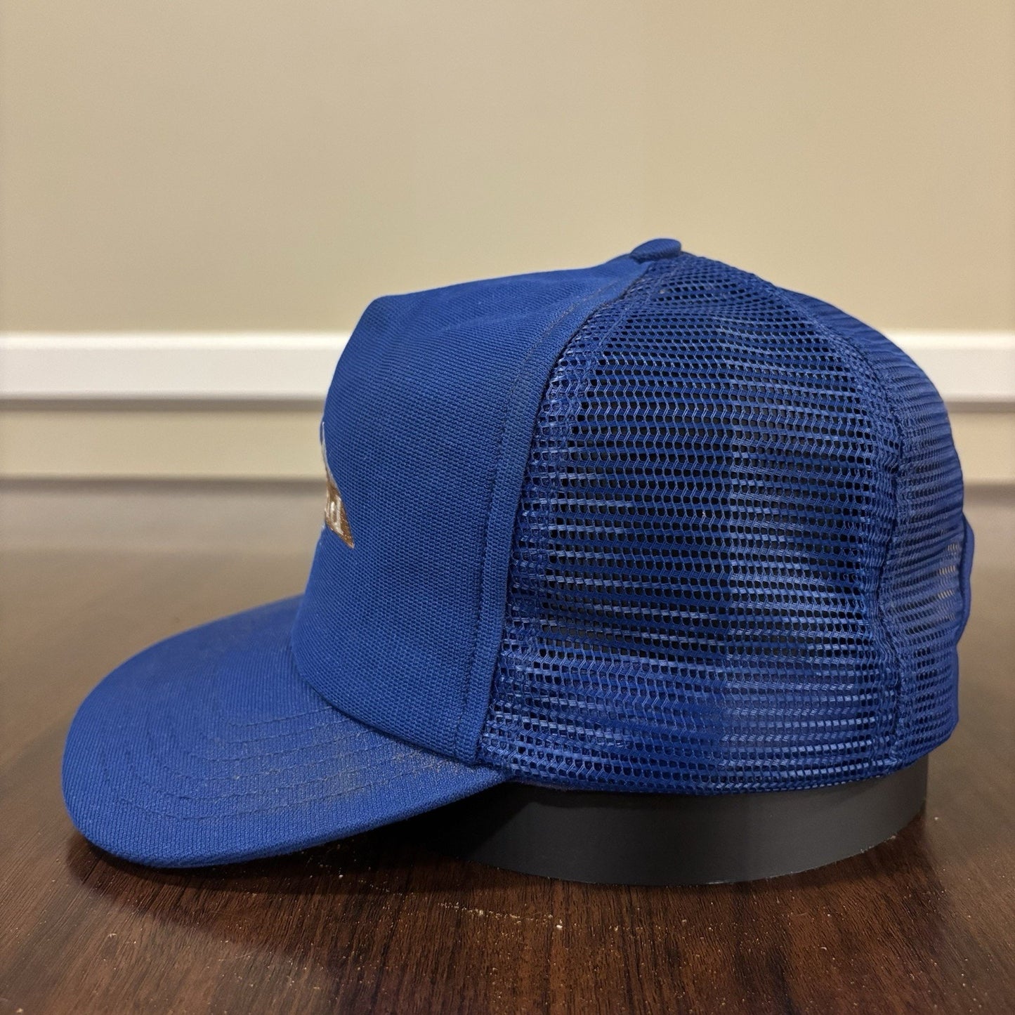 Blue Oilind Safety Trucker Hat