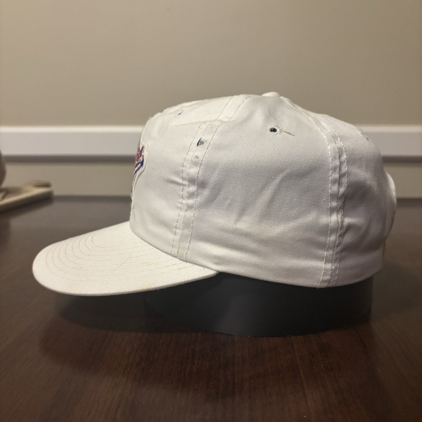 White 1990 World Series Hat