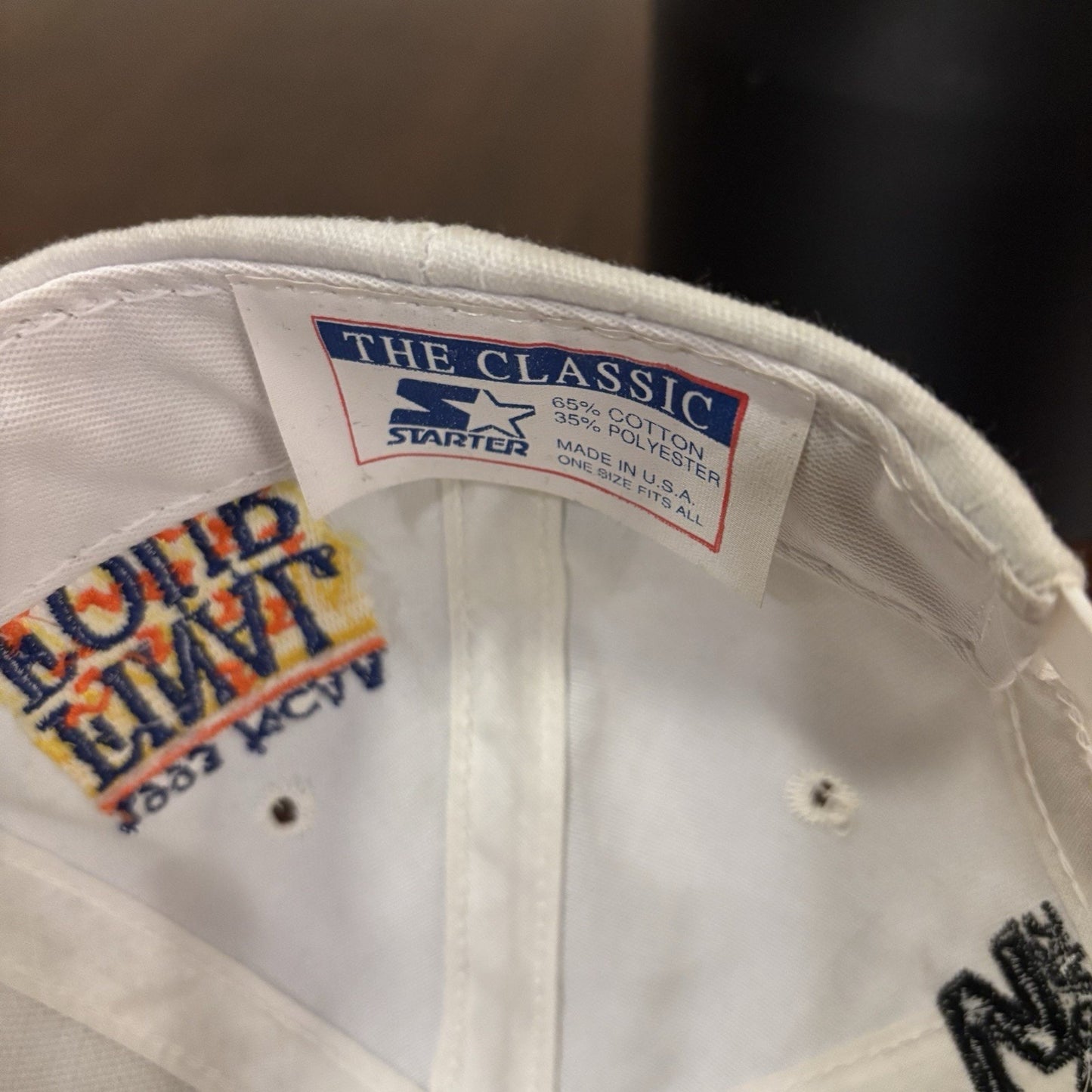 White Unc National Champions Starter Hat