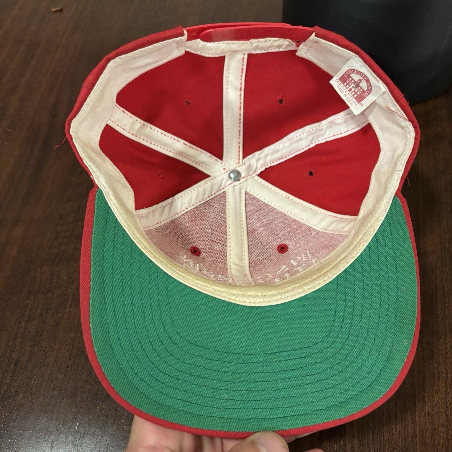 Red University Of Wisconsin Athletic Dept Hat