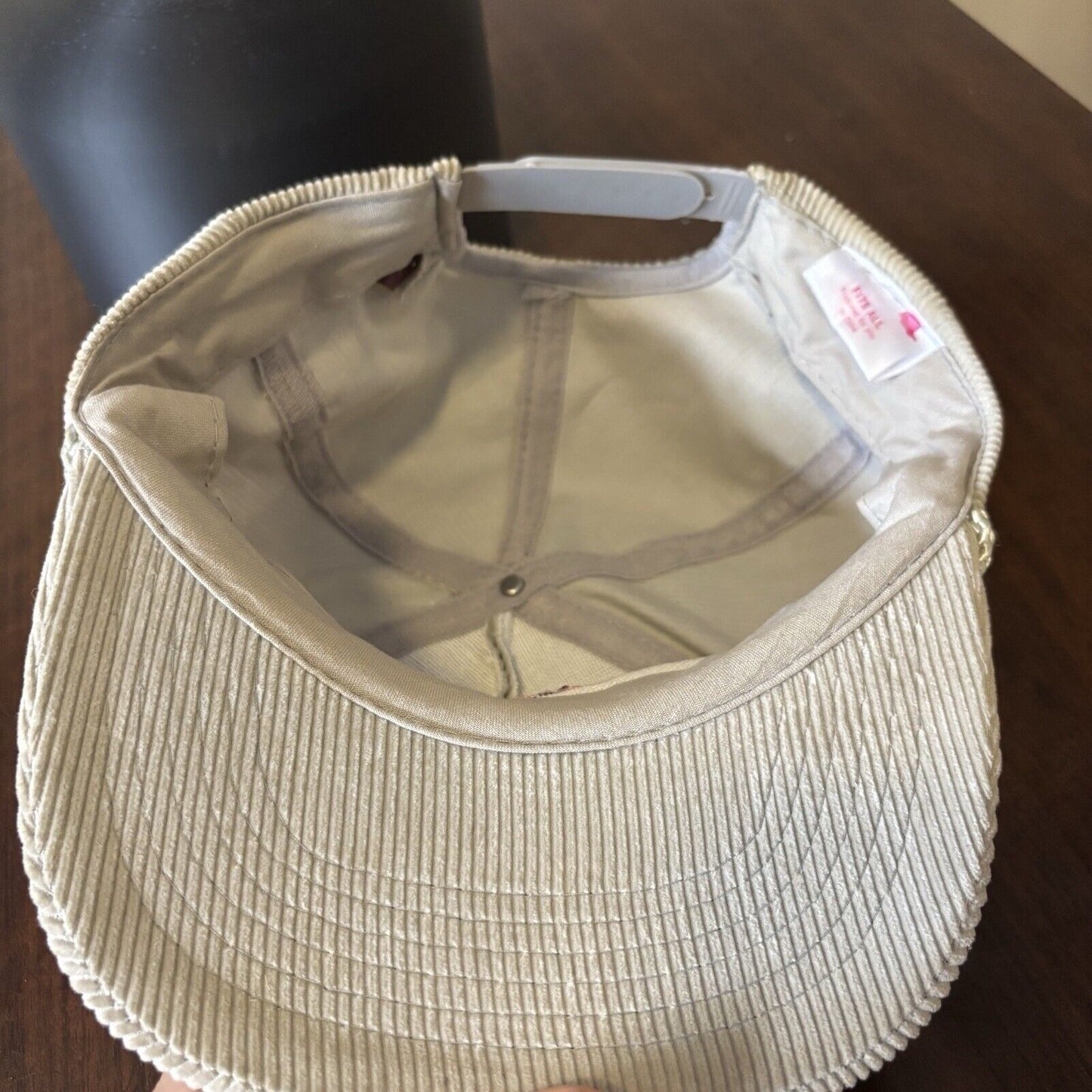 Gray Corduroy Maple Leaf Cheese Co-op Hat