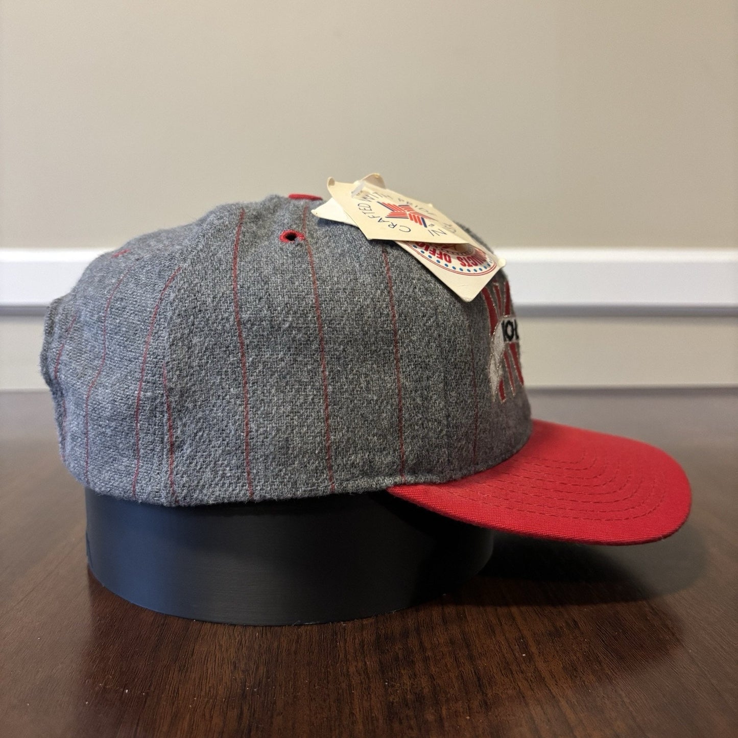 Gray NC State Pinstripe Hat