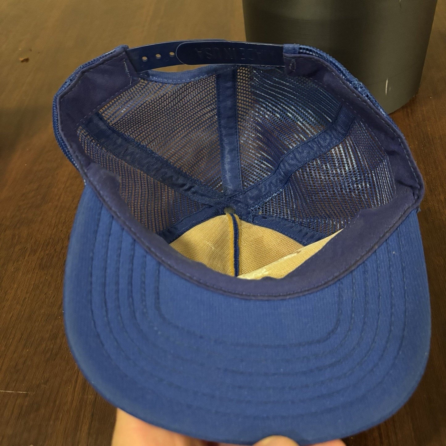 Blue Oilind Safety Trucker Hat