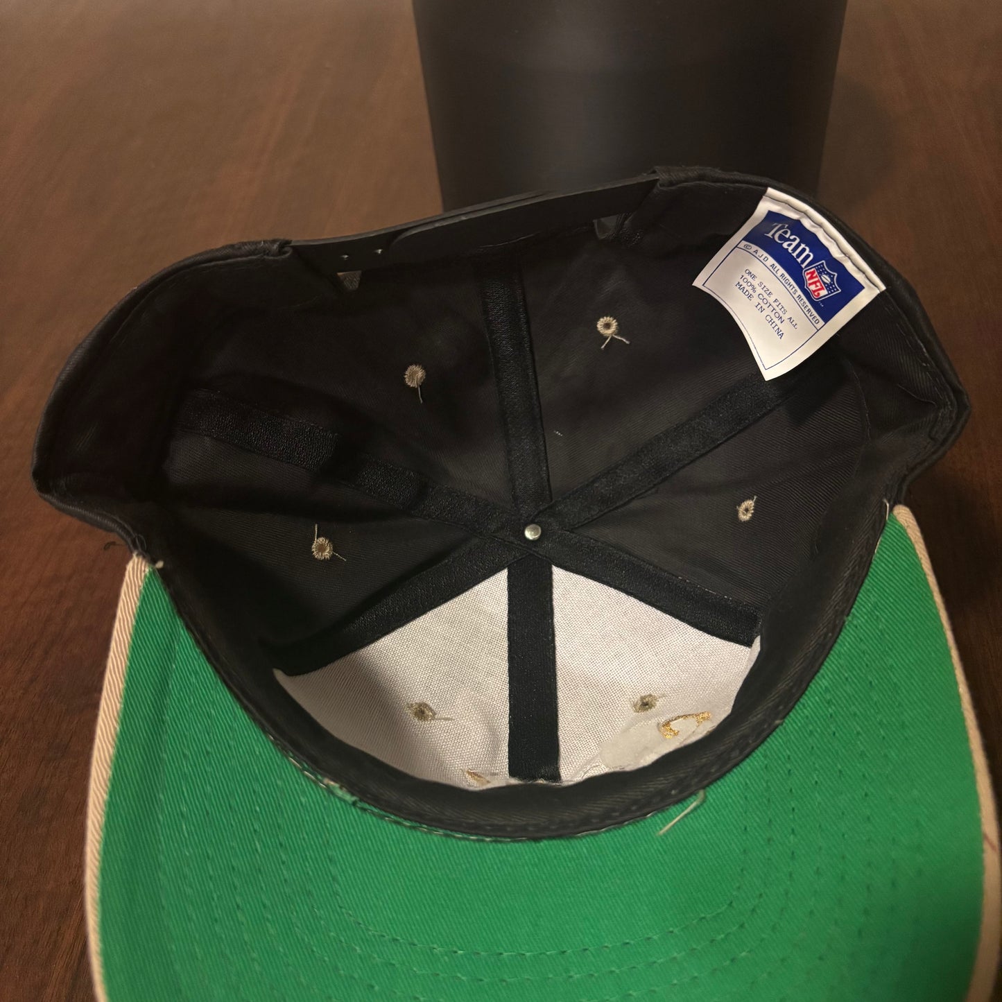Black New Orleans Saints Hat