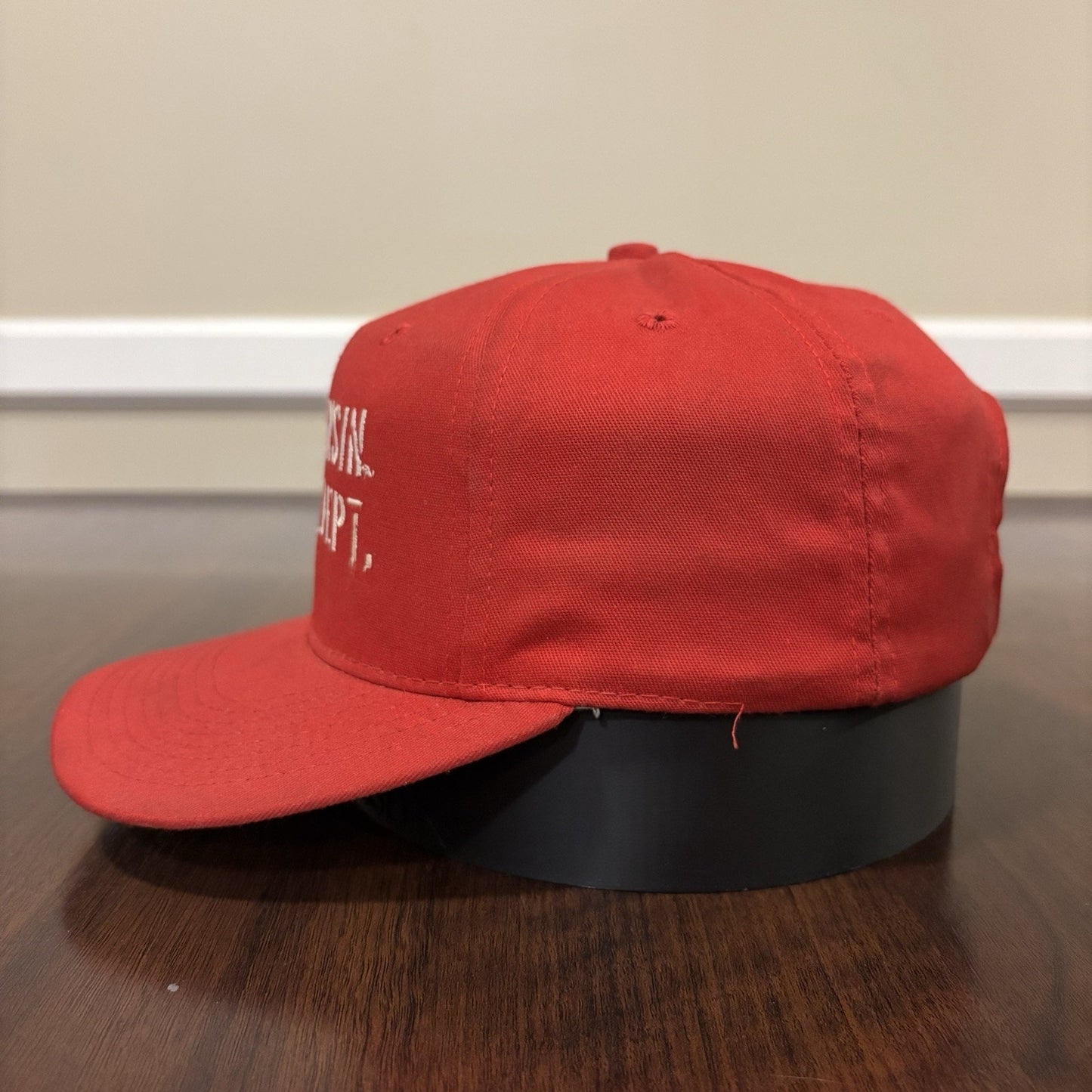 Red University Of Wisconsin Athletic Dept Hat
