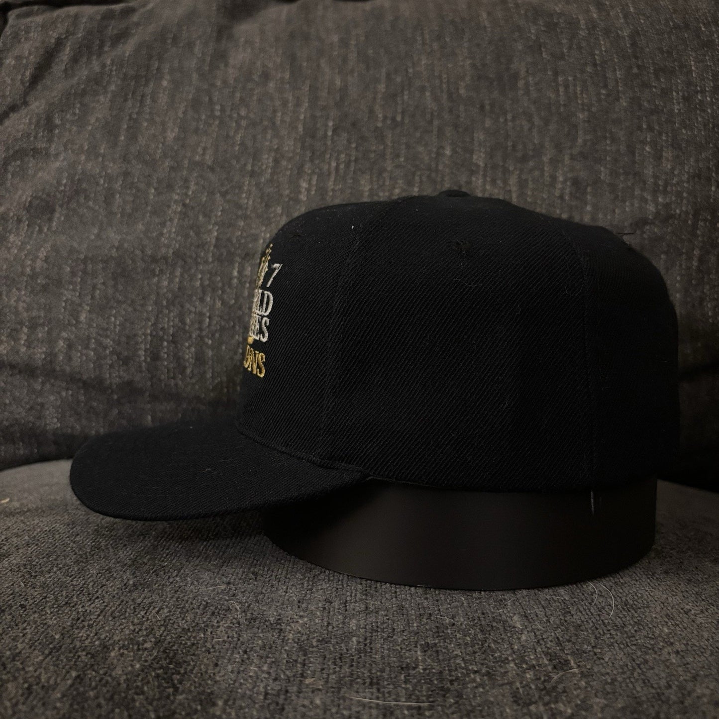 Black Florida Marlins Championship Hat
