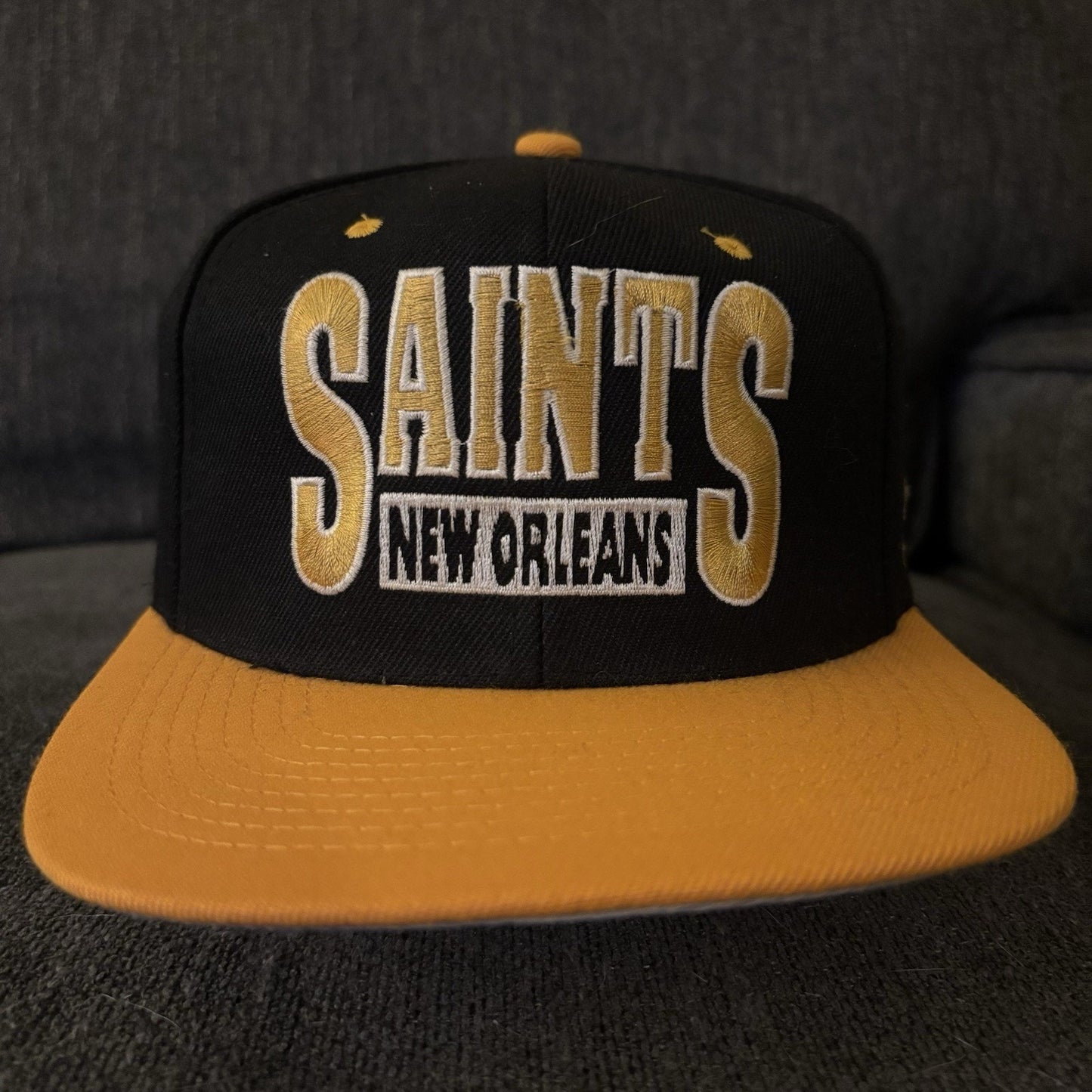 Black New Orleans Saints Hat