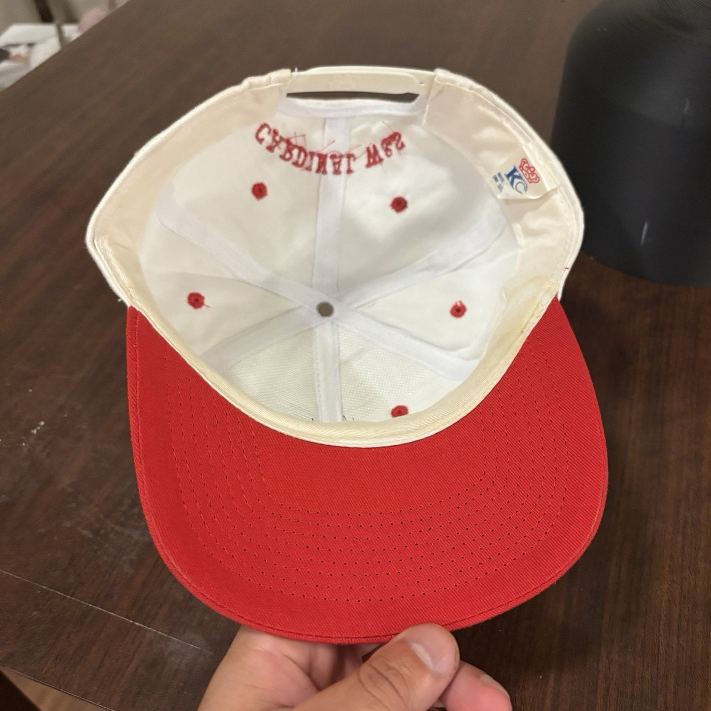 White Harvard University Milk Day Hat
