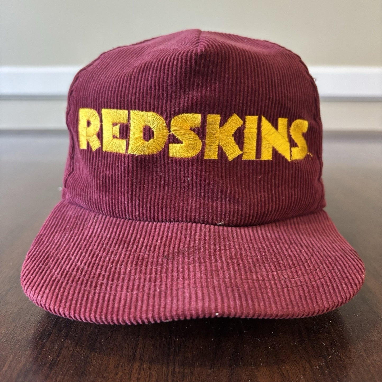 Red Washington Redskins Corduroy Hat
