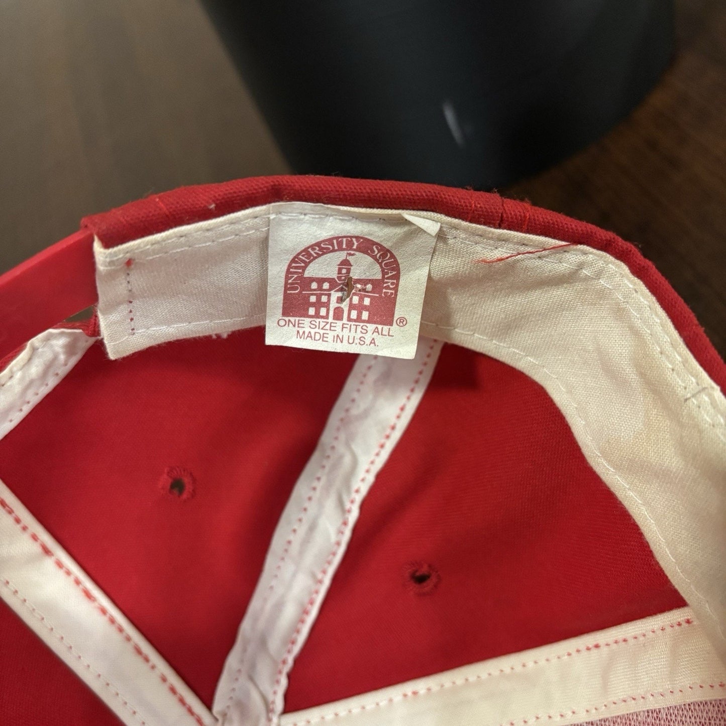 Red University Of Wisconsin Athletic Dept Hat