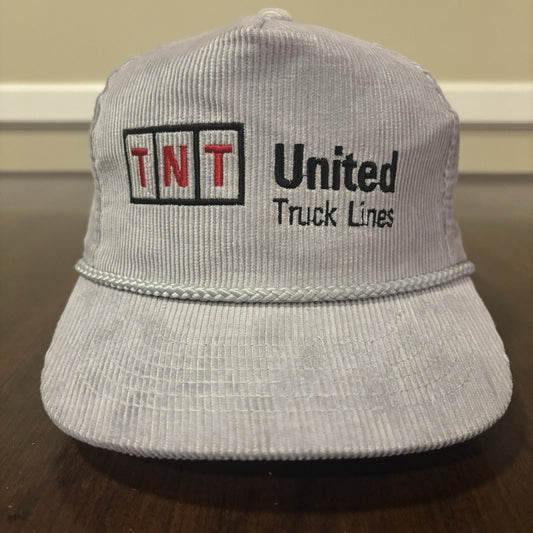 Gray TNT United Truck Lines Corduroy Hat