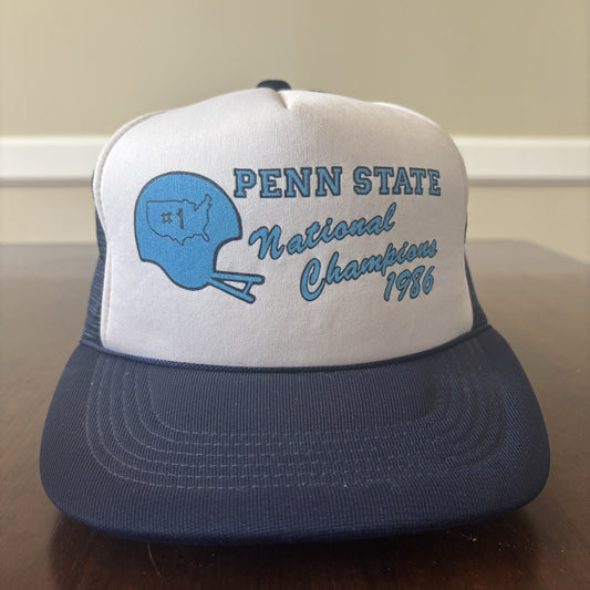 Blue Penn State National Champions 1986 Trucker Hat