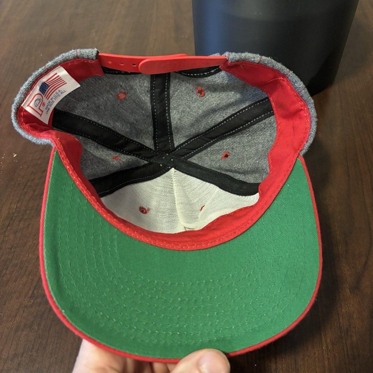 Gray NC State Pinstripe Hat