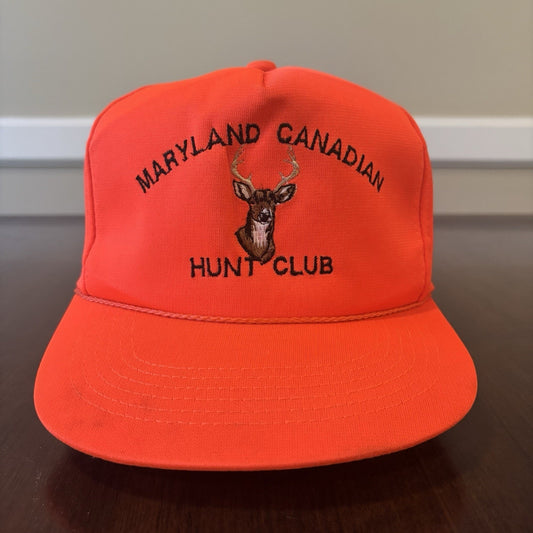 Orange Maryland Canadian Hunt Club Hat