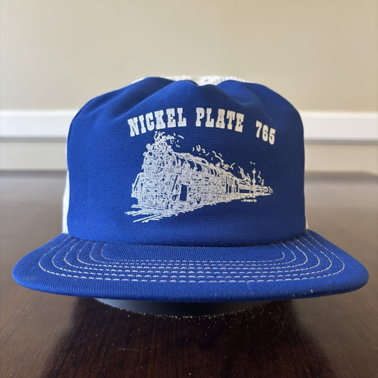 Blue Nickel Plate 765 Train Trucker Hat