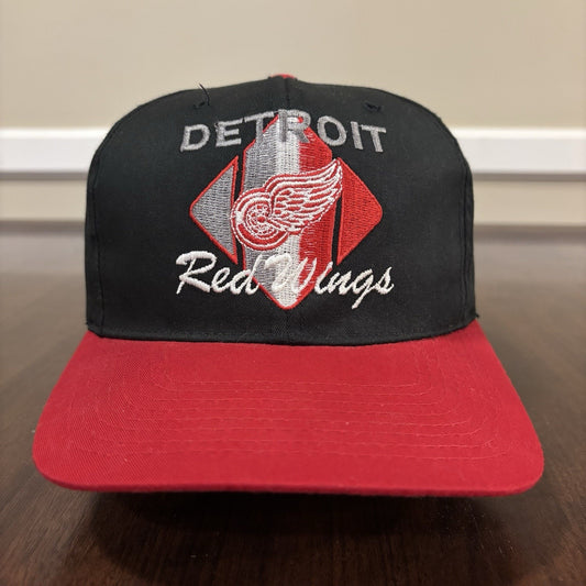 Black Detroit Red Wings Hat