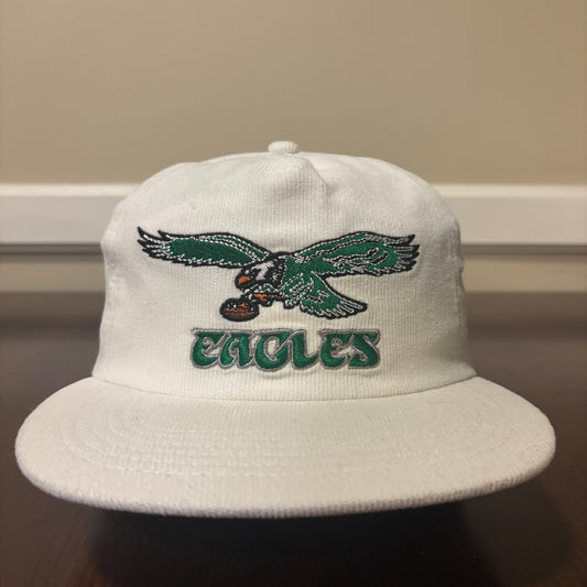 White Philadelphia Eagles Corduroy Hat