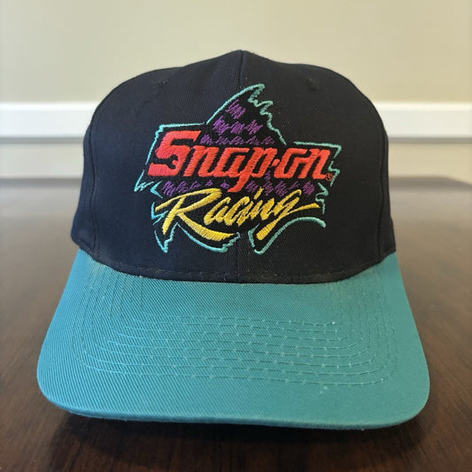 Black Snap On Racing Hat