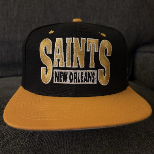 Black New Orleans Saints Hat