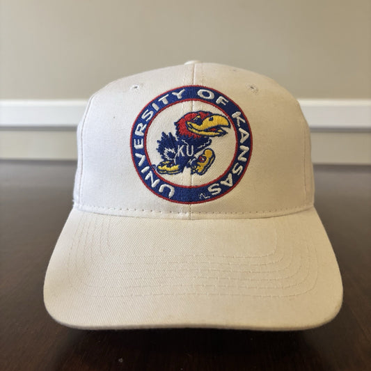 White Kansas Jayhawks Hat